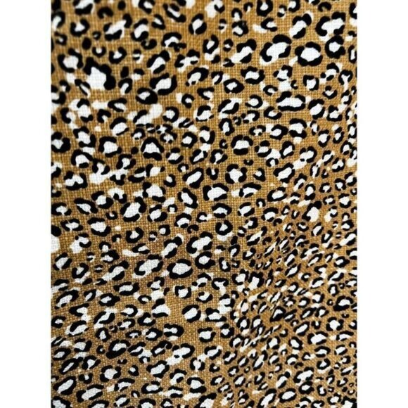 J. Crew Womens Leopard Print Pencil Skirt Size 8‎ Cotton Blend Tan & Black - Picture 5 of 5